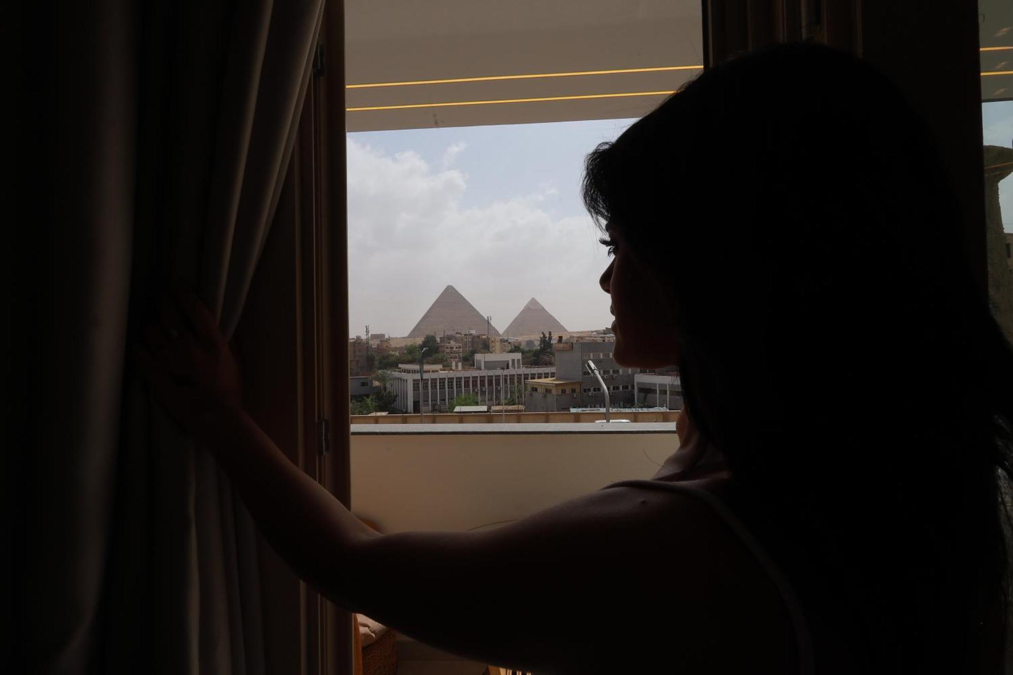 The Muse Pyramids Inn Kafrat al Jabal Bagian luar foto