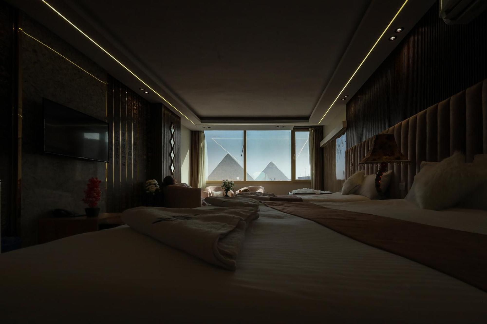 The Muse Pyramids Inn Kafrat al Jabal Bagian luar foto