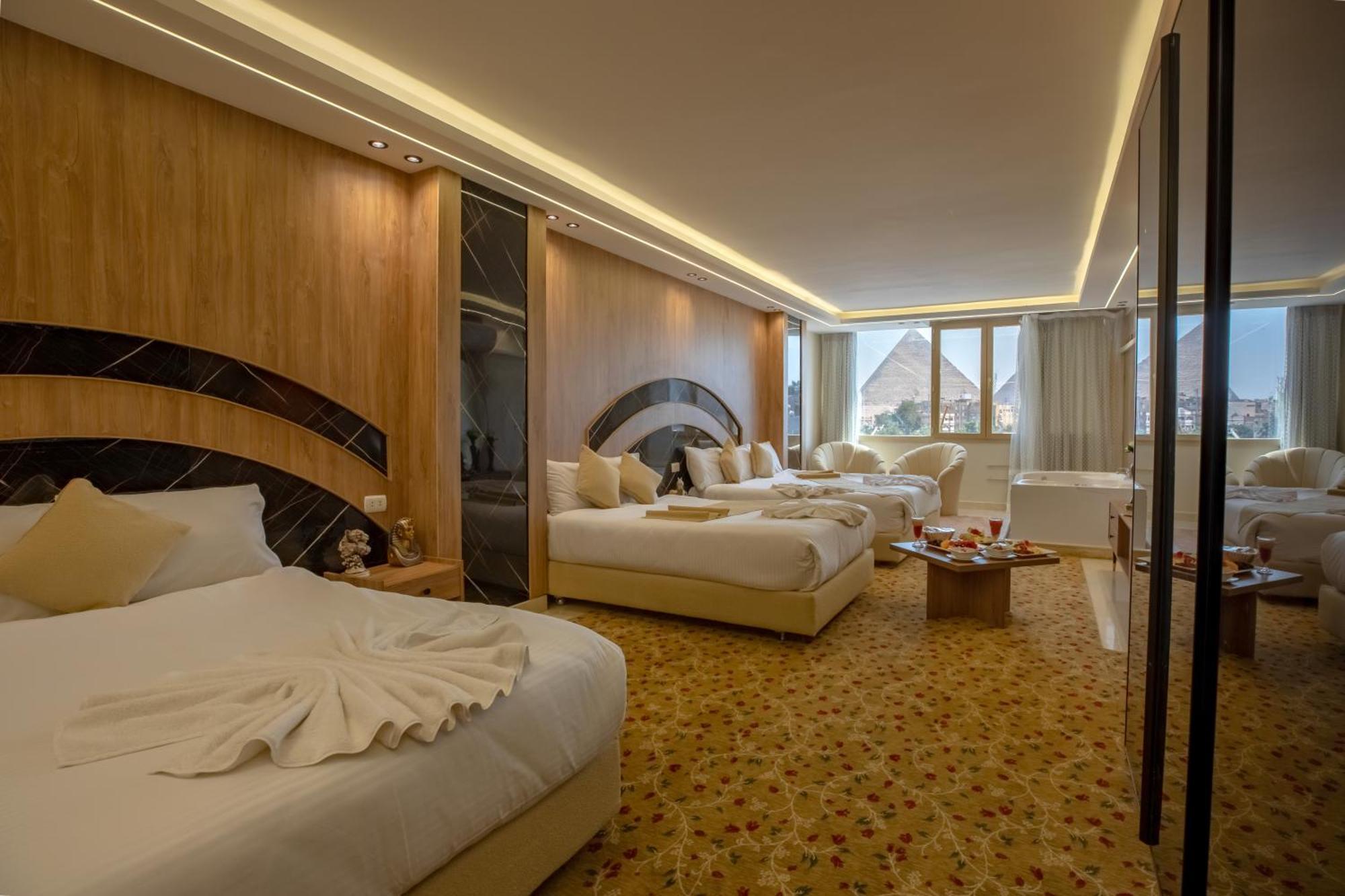 The Muse Pyramids Inn Kafrat al Jabal Bagian luar foto